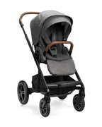 Nuna MIXX Next Baby Stroller-Height Adjustable Parent Handle Bar-All Terrain Big Rear Wheels-Includes Rain Cover & Post Adaptors-2 Years Warranty-Pram for 0 to 4Y (Upto 22 Kg)-Granite - diapers2toys