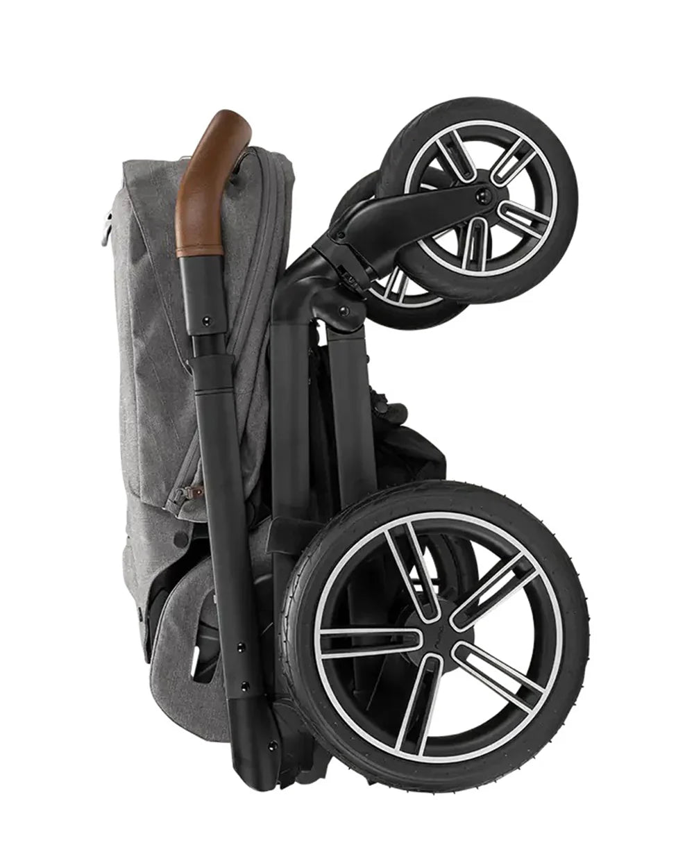 Nuna MIXX Next Baby Stroller-Height Adjustable Parent Handle Bar-All Terrain Big Rear Wheels-Includes Rain Cover & Post Adaptors-2 Years Warranty-Pram for 0 to 4Y (Upto 22 Kg)-Granite - diapers2toys