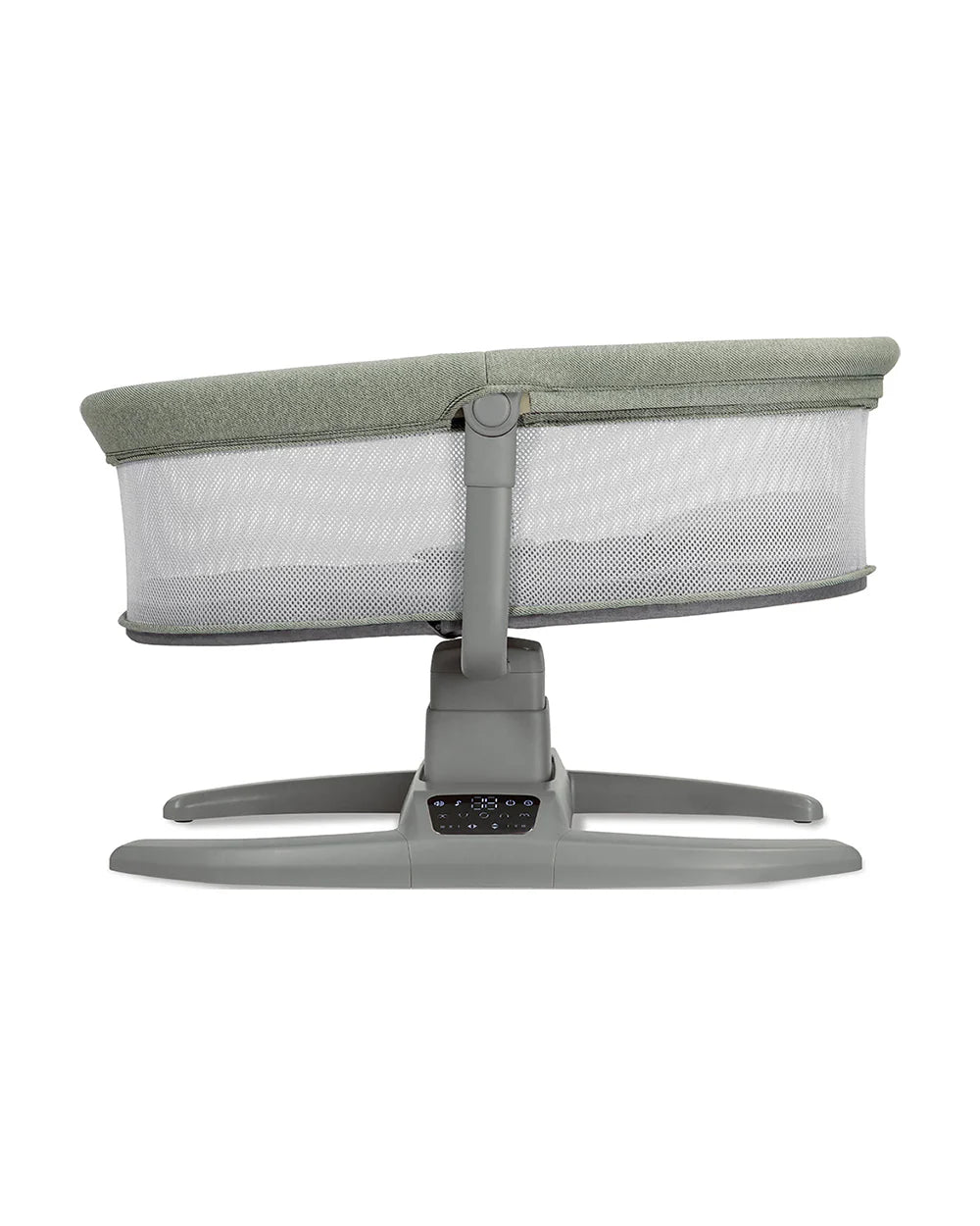 Mastela H-Multi-Motion Baby Cradle-With Touch Panel & Safety Belt-With Bed/Seat Mode & Mosquito Net-Shaker-Green-0 to 36M