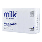 Milk Baby Diaper Flexi Tape , Size L - 36 Pcs, 9 To 17 KG