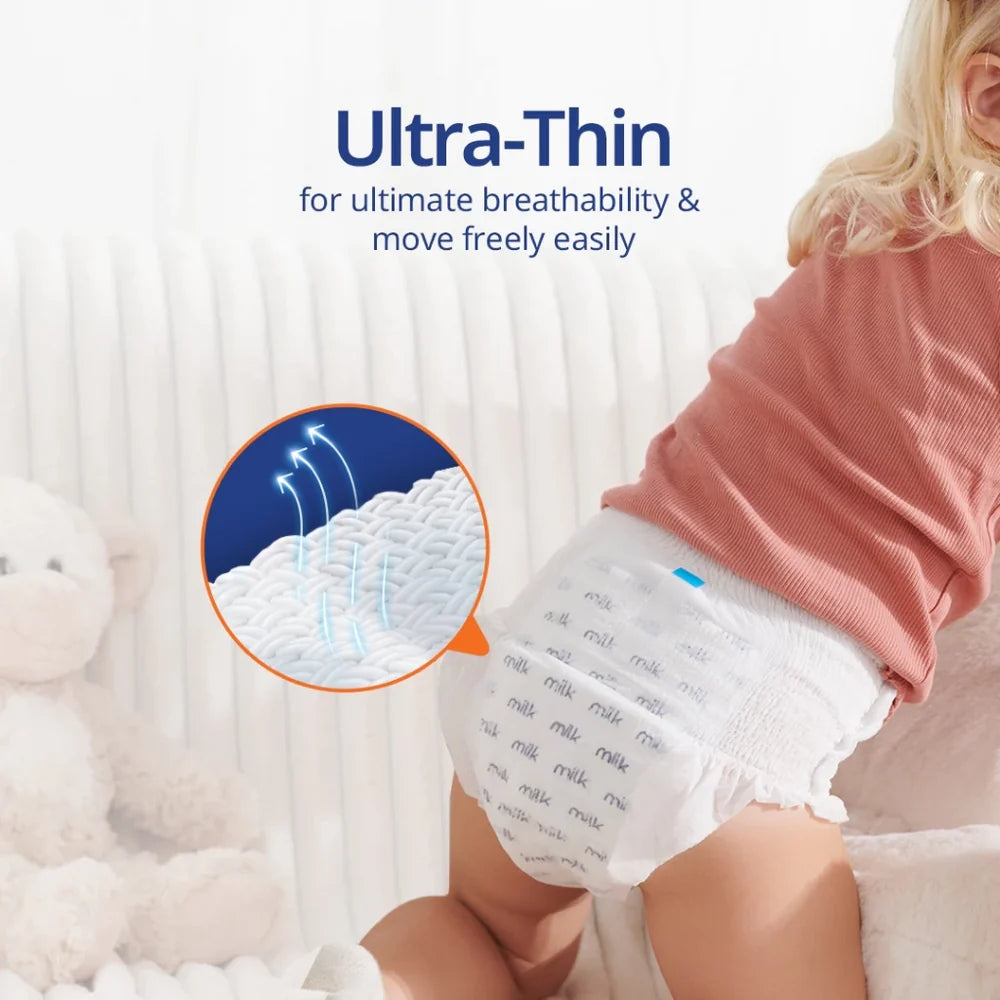 MILK™ Baby Diaper Yoga Pants, Size L - 36 Pcs, 9 To 17 KG