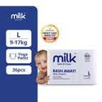MILK™ Baby Diaper Yoga Pants, Size L - 36 Pcs, 9 To 17 KG