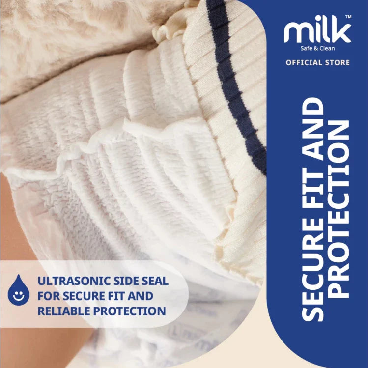 MILK™ Baby Diaper Yoga Pants, Size L - 36 Pcs, 9 To 17 KG