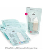 Spectra Breast Milk Storage Bags-With Temperature Indicator & Measuring Scale-Pre Sterilized-Double Lined-Zip Top Seal-200 ml-Pack of 30