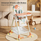 R For Rabbit High Chair Marshmallow Abstract Peach