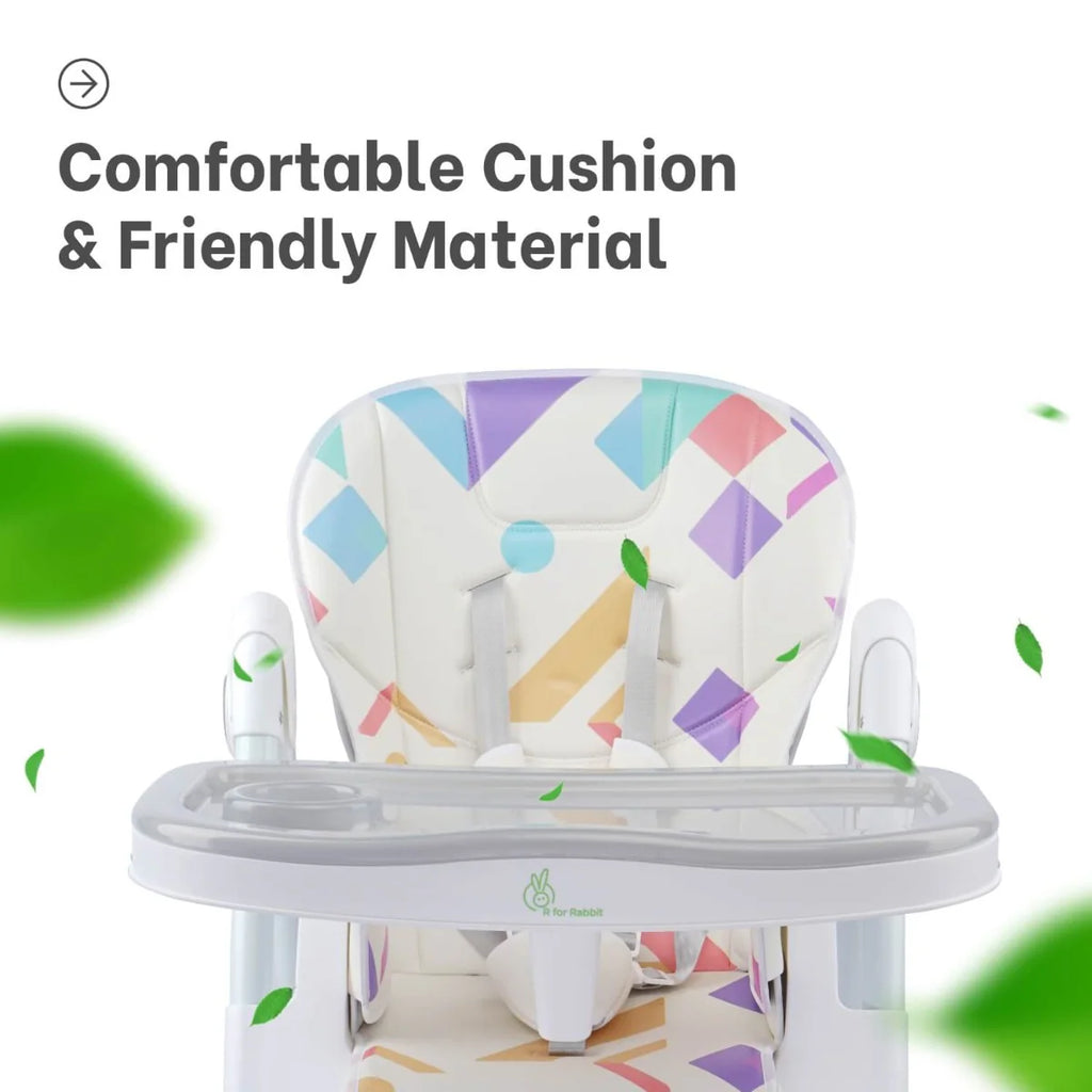 R For Rabbit High Chair Marshmallow Abstract White