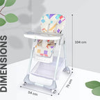 R For Rabbit High Chair Marshmallow Abstract White