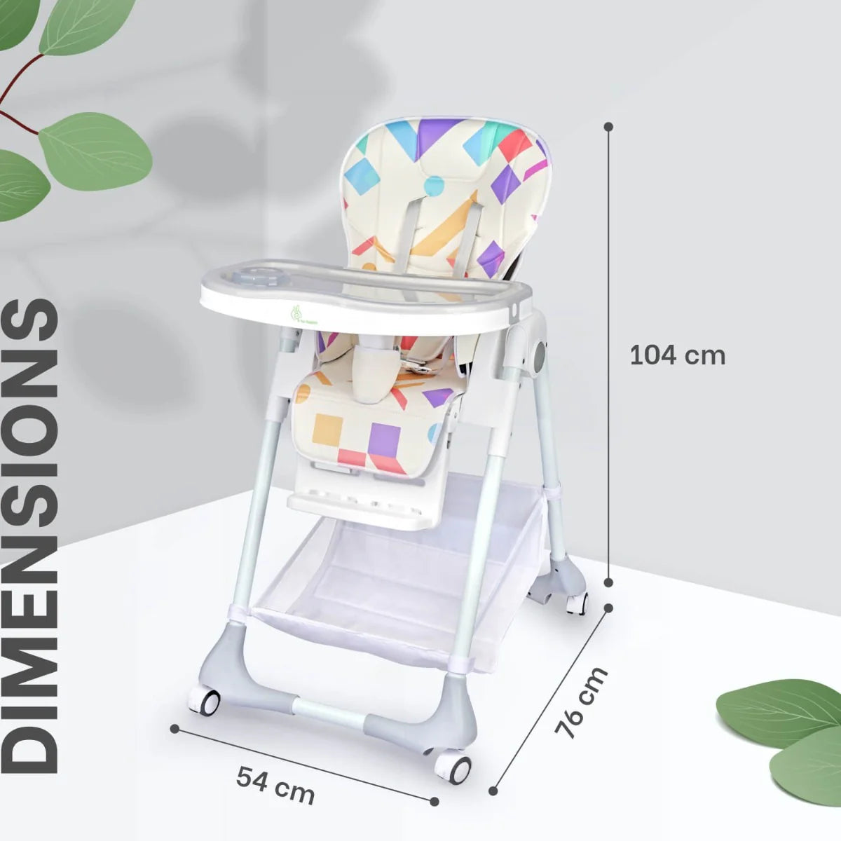 R For Rabbit High Chair Marshmallow Abstract White