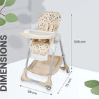 R For Rabbit High Chair Marshmallow Beige