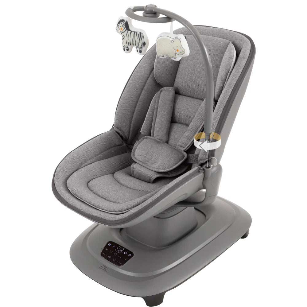 Mastela Deluxe Multi-Motion Baby Cradle Birth+ to 36M Dark Grey