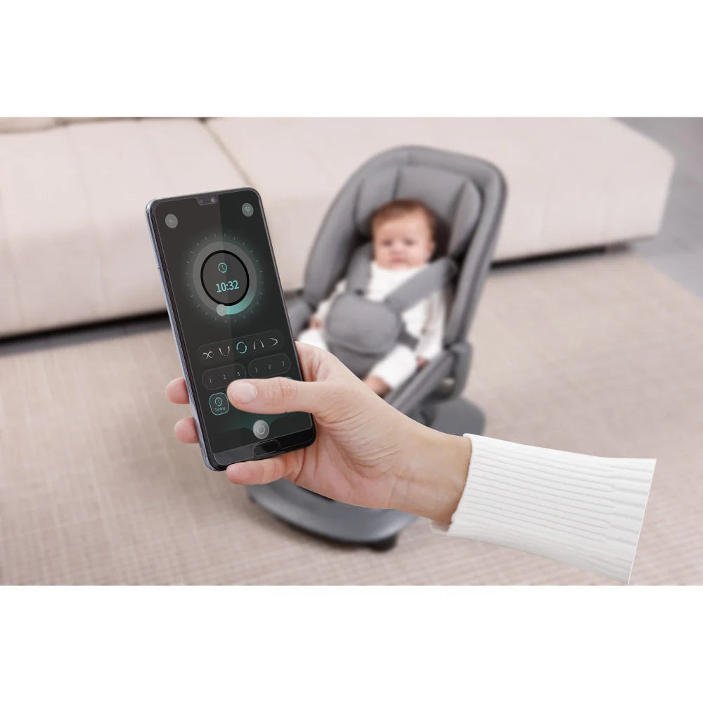 Mastela Deluxe Multi-Motion Baby Cradle Birth+ to 36M Dark Grey