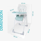 R For Rabbit High Chair Marshmallow Lite Blue