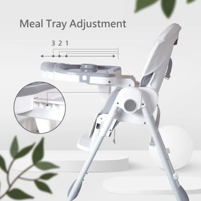 R For Rabbit High Chair Marshmallow Lite Grey