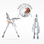 R For Rabbit High Chair Marshmallow Lite Grey