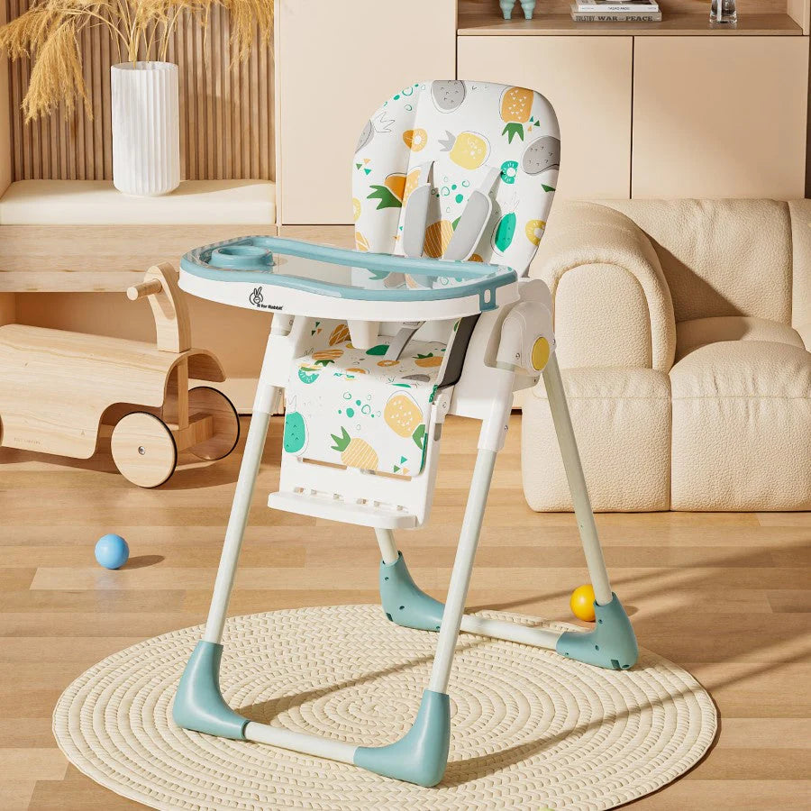 R For Rabbit High Chair Marshmallow Lite Aqua Pine