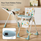 R For Rabbit High Chair Marshmallow Lite Aqua Pine