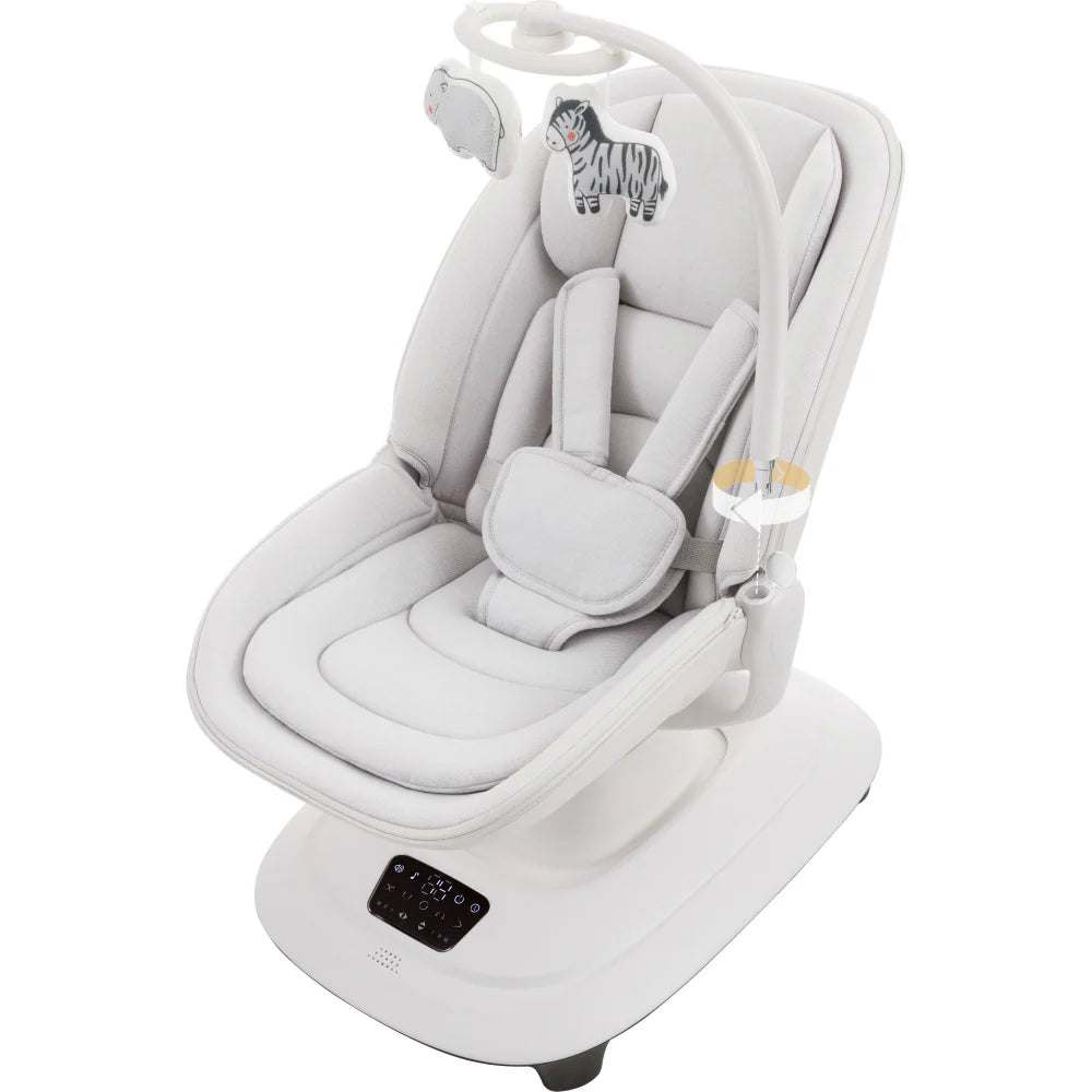 Mastela Deluxe Multi-Motion Baby Cradle Birth+ to 36M white