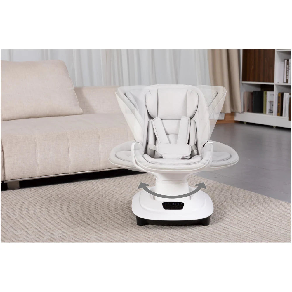 Mastela Deluxe Multi-Motion Baby Cradle Birth+ to 36M white