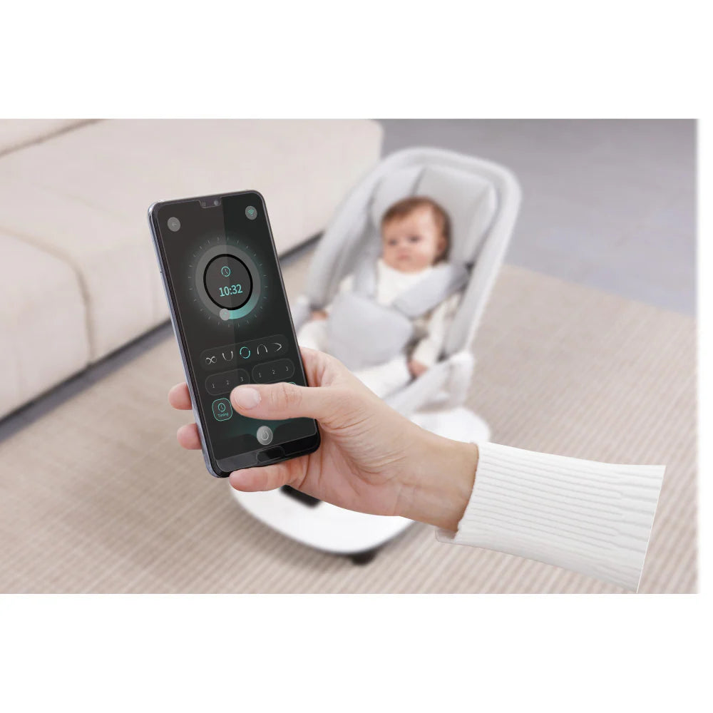 Mastela Deluxe Multi-Motion Baby Cradle Birth+ to 36M white