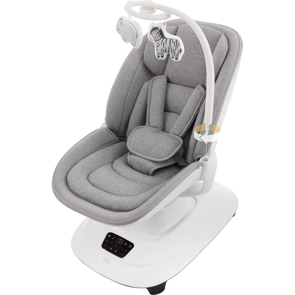 Mastela Deluxe Multi-Motion Baby Cradle Birth+ to 36M Grey
