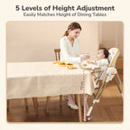 R For Rabbit Marshmallow Smart High Chair For Kids 2-in-1 Abstract Beige