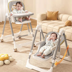 R For Rabbit Marshmallow Smart High Chair For Kids 2-in-1 Grey