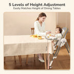 R For Rabbit Marshmallow Smart High Chair For Kids 2-in-1 Grey