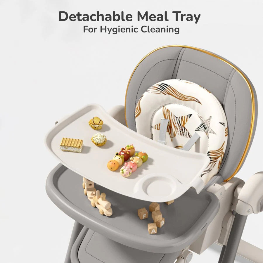 R For Rabbit Marshmallow Smart High Chair For Kids 2-in-1 Grey