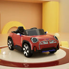 EMotorad Formula Fun MINI Cooper Aceman Ride-On Car for Kids – Battery Operated with Remote Control-Red