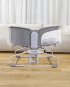 Mastela 4 in 1 Swing & Bassinet-12 Melodies-Adjustable Backrest-5 Points Harness-Breathable Mesh Sides & Soft Headrest-For 0 to 36M (Upto 9 Kg)-Light Grey