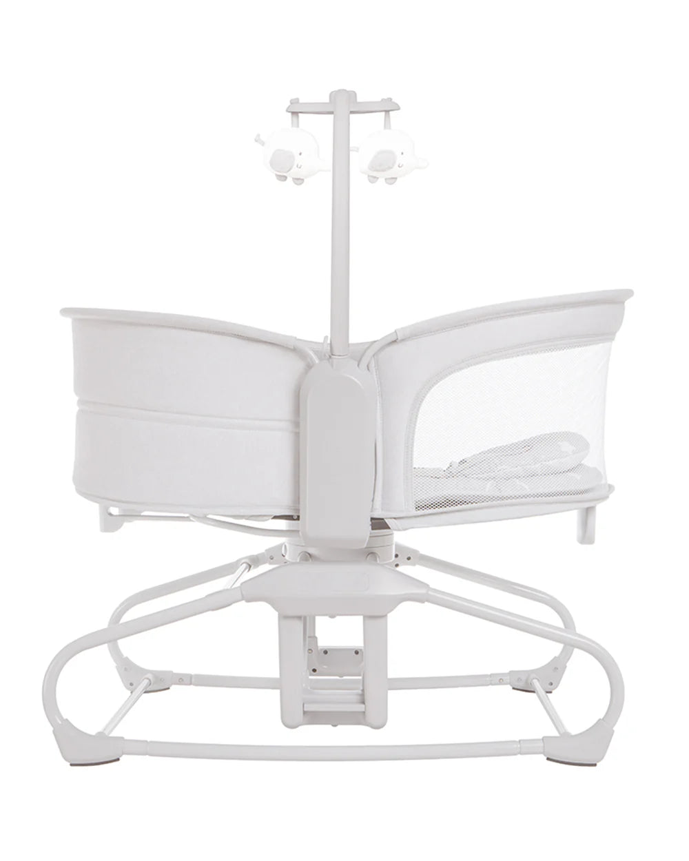 Mastela 4 in 1 Swing & Bassinet-12 Melodies-Adjustable Backrest-5 Points Harness-Breathable Mesh Sides & Soft Headrest-For 0 to 36M (Upto 15 Kg)-White