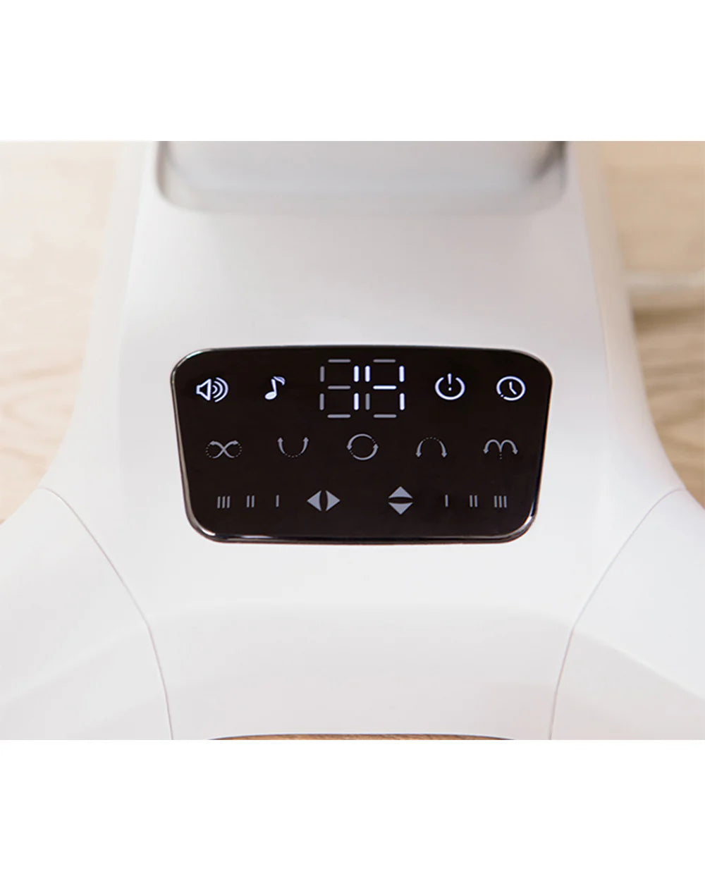 Mastela X-Multi-Motion Baby Cradle-With Touch Panel & Safety Belt-With Lounger/Seat Mode-Rocking Chair-Light Grey-0 to 36M