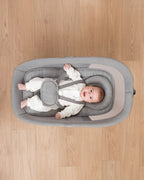 Mastela X-Multi-Motion Baby Cradle-With Touch Panel & Safety Belt-With Lounger/Seat Mode-Rocking Chair-Dark Grey-0 to 36M