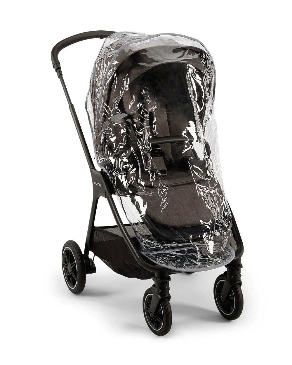 Nuna TRIV Next Stroller- Rain Cover & Post Adaptors-Reversible Seat-One Hand Fold-Pram for 0 to 4Y (Upto 22Kg)-Chestnut