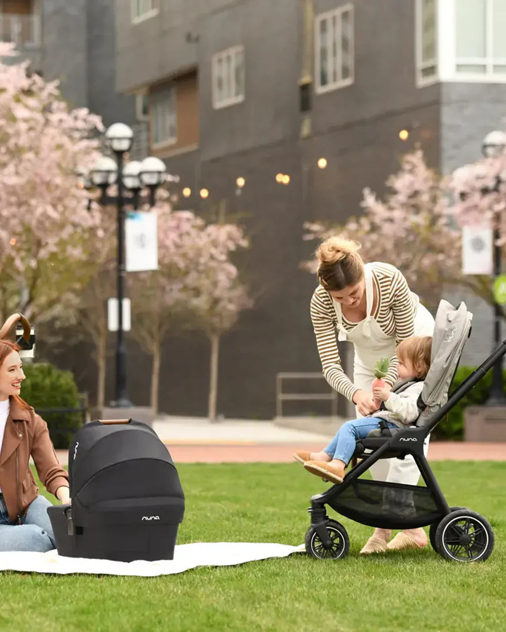 Nuna TRIV Next Stroller- Rain Cover & Post Adaptors-Reversible Seat-One Hand Fold-Pram for 0 to 4Y (Upto 22Kg)-Chestnut
