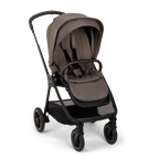 Nuna TRIV Next Stroller- Rain Cover & Post Adaptors-Reversible Seat-One Hand Fold-Pram for 0 to 4Y (Upto 22Kg)-Chestnut