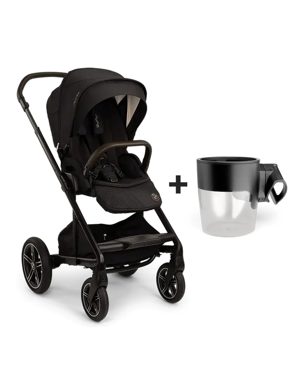 Nuna MIXX Next BMW Collection Stroller-With Cup Holder-Metal BMW Badge On Window Flap-Exclusvie Wheels With BMW Trinity Pattern-2 Years Warranty-Pram for 0 to 4Y (Upto 22 Kg)-Element