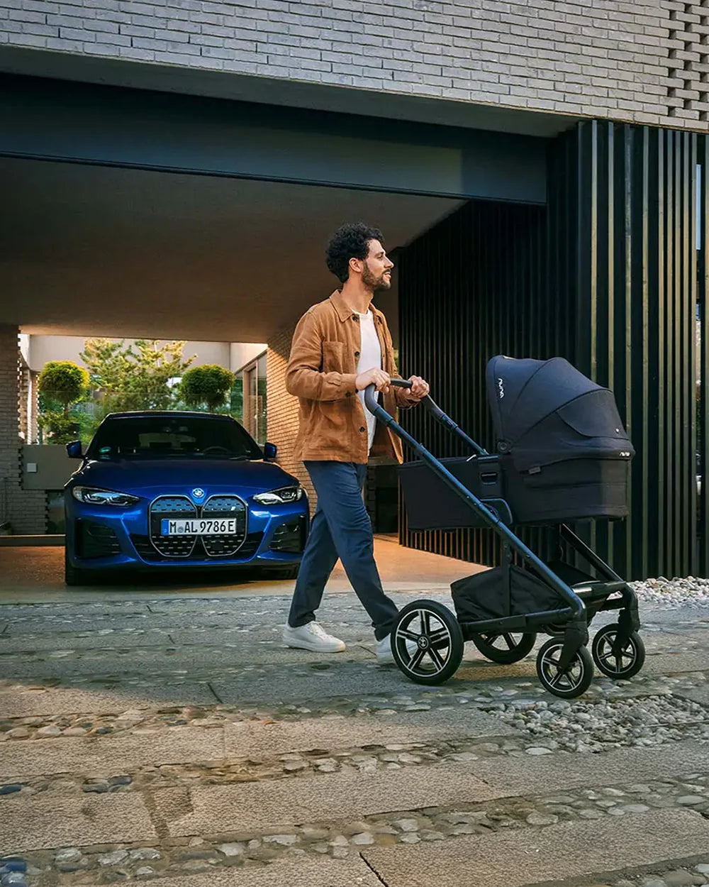 Nuna MIXX Next BMW Collection Stroller-With Cup Holder-Metal BMW Badge On Window Flap-Exclusvie Wheels With BMW Trinity Pattern-2 Years Warranty-Pram for 0 to 4Y (Upto 22 Kg)-Element