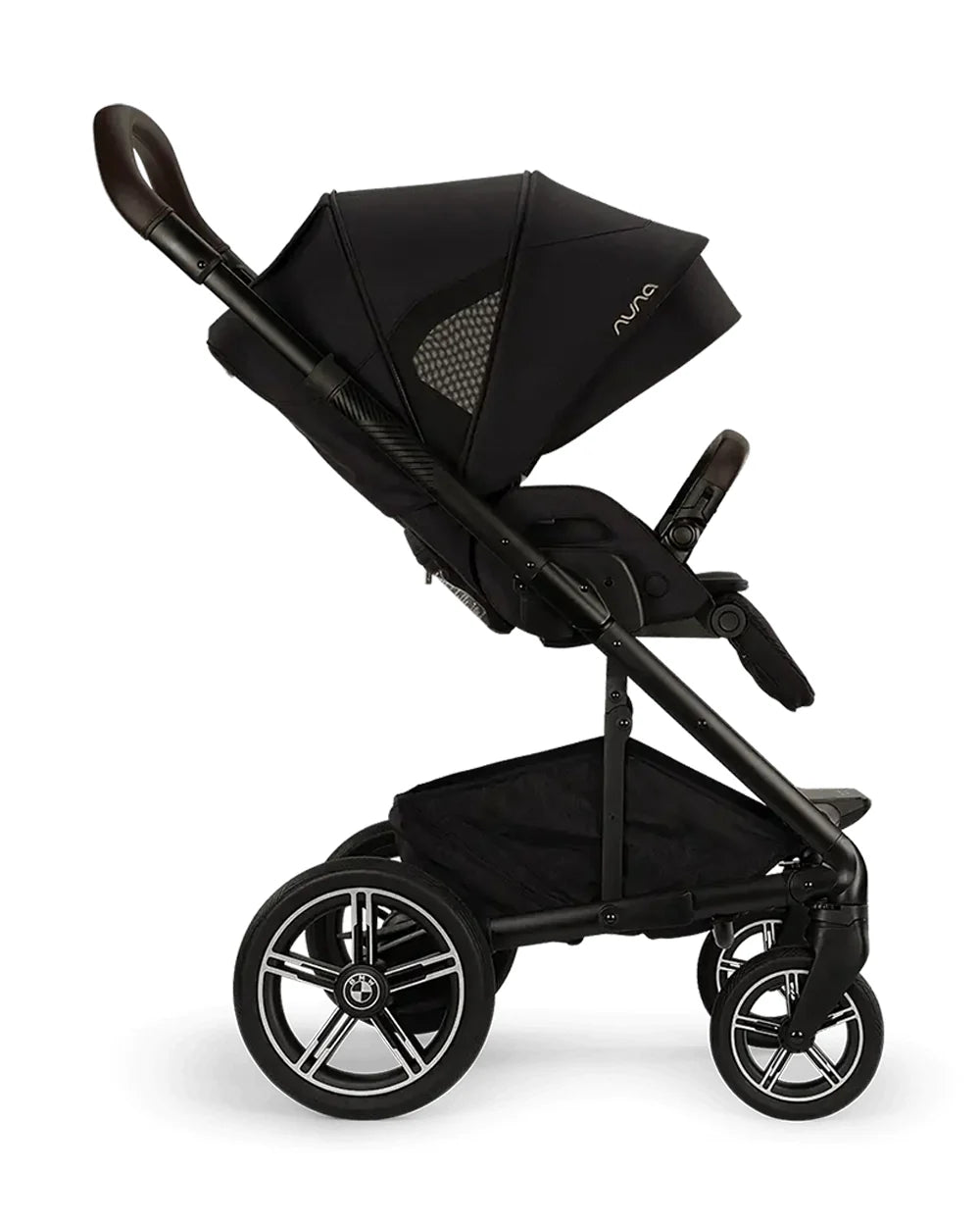Nuna MIXX Next BMW Collection Stroller-With Cup Holder-Metal BMW Badge On Window Flap-Exclusvie Wheels With BMW Trinity Pattern-2 Years Warranty-Pram for 0 to 4Y (Upto 22 Kg)-Element