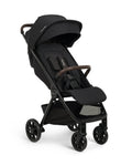 Nuna TRVL URBN Cabin Friendly Stroller-2026 Edition-One Hand Fold-Flat Reclining Seat-Travel System Compatible-10 kg Storage Basket-Includes Travel Bag & Rain Cover-2 Years Warranty-For 0 to 4Y (Upto 22 kg)-Caviar