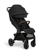 Nuna TRVL URBN Cabin Friendly Stroller-2026 Edition-One Hand Fold-Flat Reclining Seat-Travel System Compatible-10 kg Storage Basket-Includes Travel Bag & Rain Cover-2 Years Warranty-For 0 to 4Y (Upto 22 kg)-Caviar