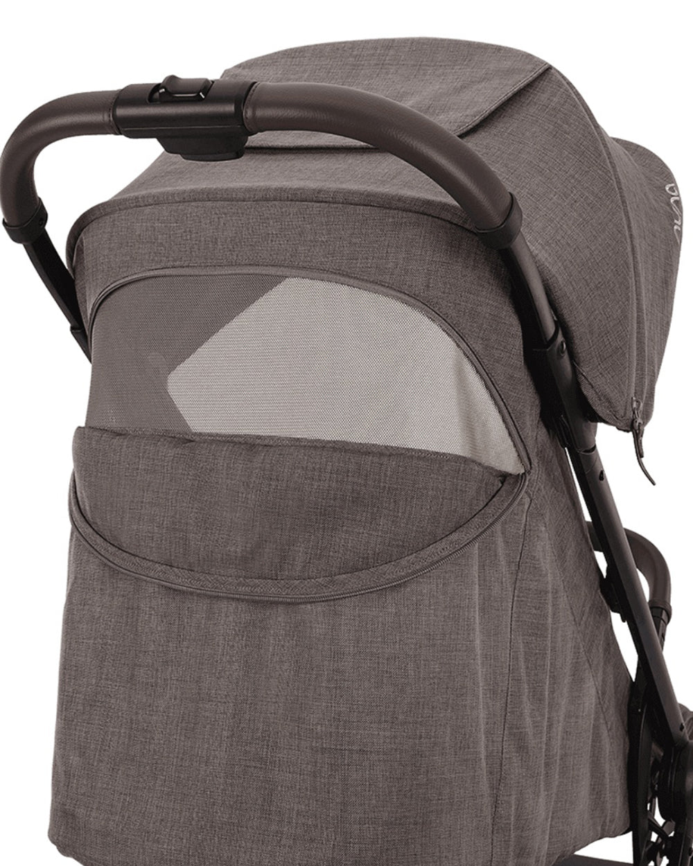 Nuna TRVL URBN Cabin Friendly Stroller-2026 Edition-One Hand Fold-Flat Reclining Seat-Travel System Compatible-10 kg Storage Basket-Includes Travel Bag & Rain Cover-2 Years Warranty-For 0 to 4Y (Upto 22 kg)-Chestnut