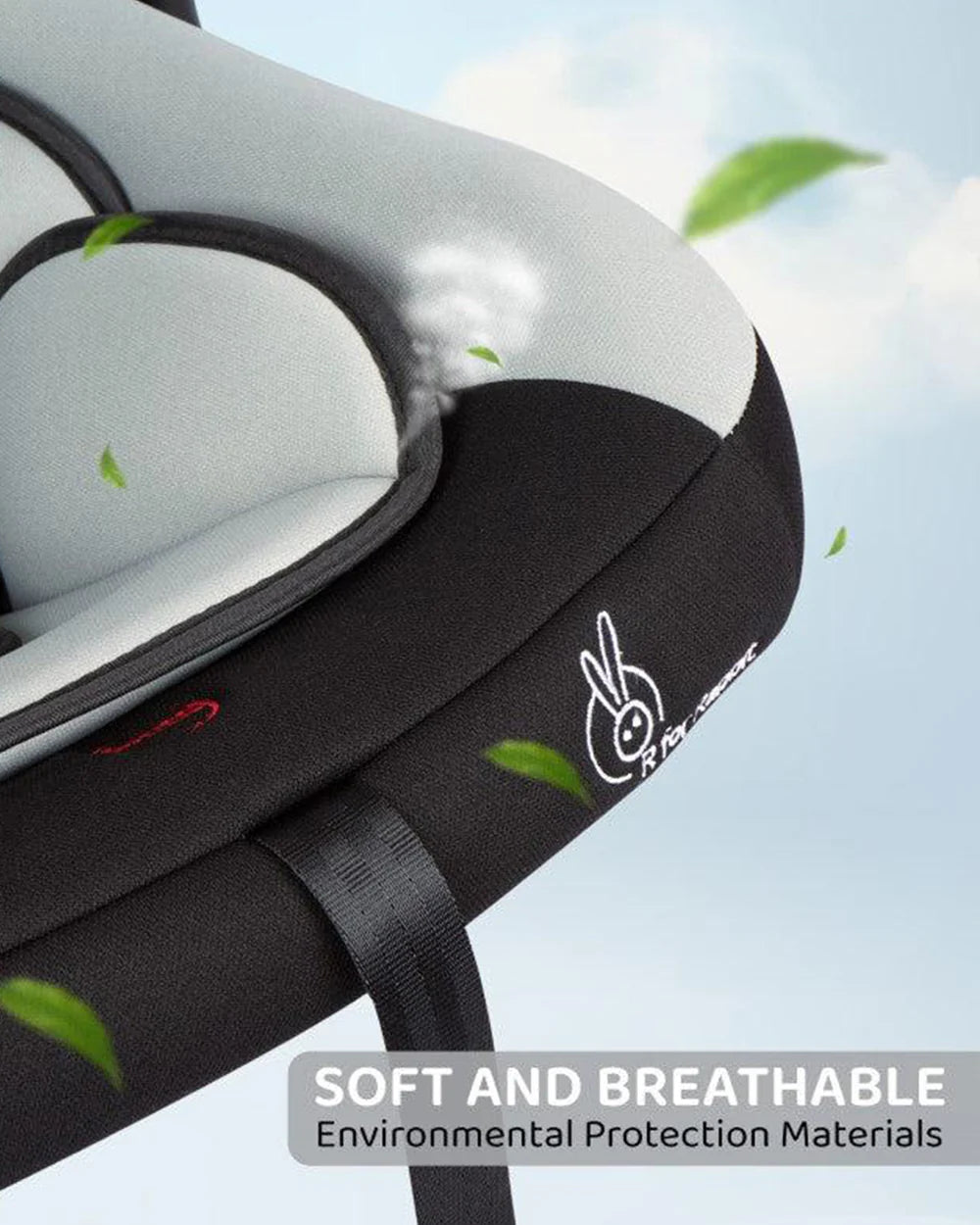 R for Rabbit Picaboo-Baby Carry Cot Cum Car Seat-Rear Facing-Convertible to Rocker-For 0 to 15M (Upto 13Kg)-Black Grey