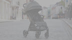 Joie Parcel LX Lightweight Stroller-One Hand Fold-Flat Reclining Seat-Car Seat Compatible-Mesh Window On Canopy-2 Years Warranty-For 0 to 4Y (Upto 22 Kg)-Eclipse