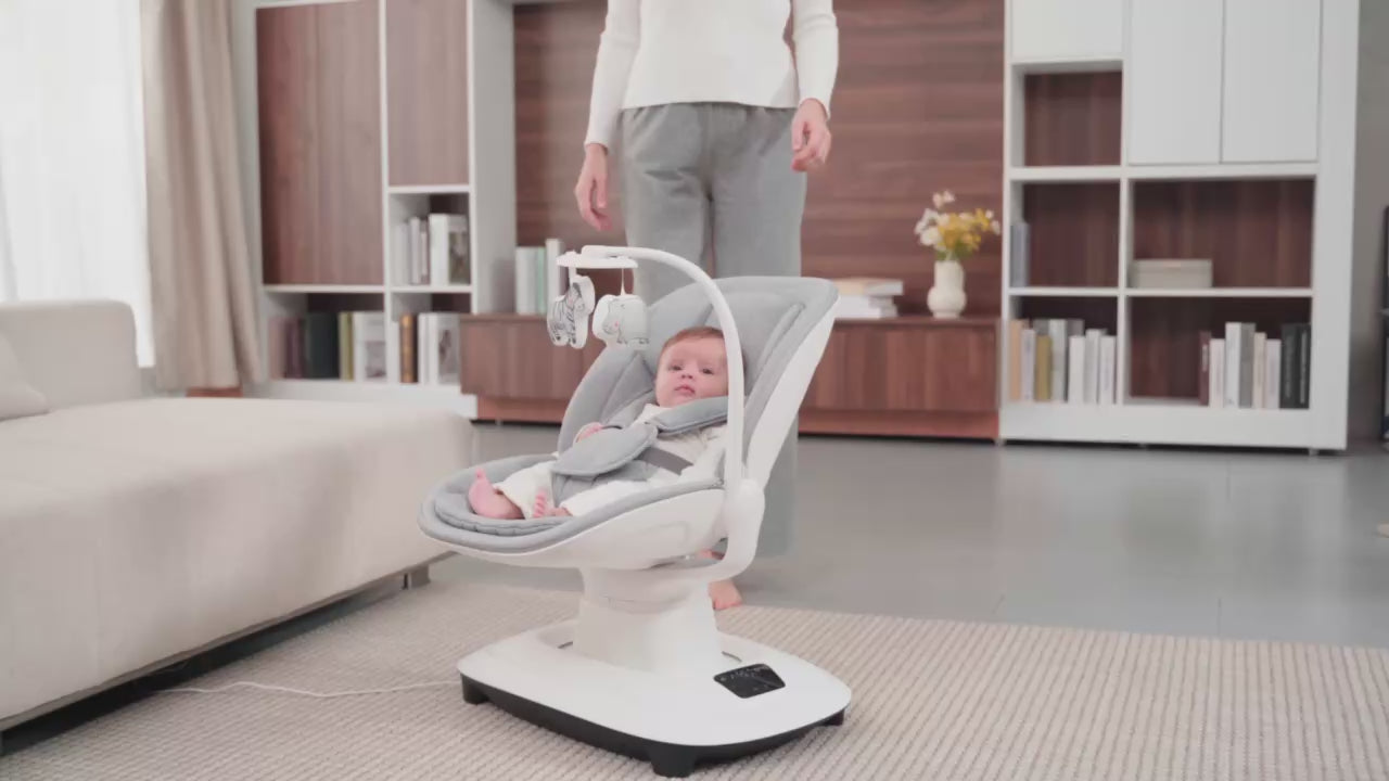 Mastela Deluxe Multi-Motion Baby Cradle Birth+ to 36M Dark Grey