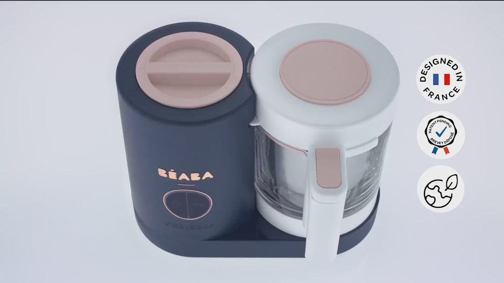 Beaba Babycook Neo - 6 In 1 Baby Food Maker, Blender, Steamer, Cooker & Sterilizer, Auto Shut-off Portable Baby Food Processor, Puree Maker and Warmer 0m+ : MINERAL
