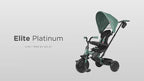 Qplay Elite Platinum 6 in 1 Trike-Height Adjustable Parent Handle Bar-360 Degrees Rotating Seat-5 Point Harness-For 10M to 6Y (Upto 25 Kg)-Green