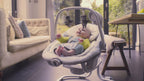 Joie Serina 2in1 Baby Swing & Rocker-6 Swing Speeds-3 Positions Recline-With Toy Bar-2 Years Warranty-For 0 to 9 Kg-Cosmo Grey