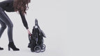 Leclerc Magic Fold Plus Cabin Friendly Stroller-Flat Reclining Seat-One Touch Fold-2 Year Warranty-for 6M to 5Y (Upto 22Kg)-Black