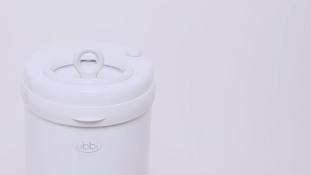 Ubbi Diaper Pail - Matte Ivory